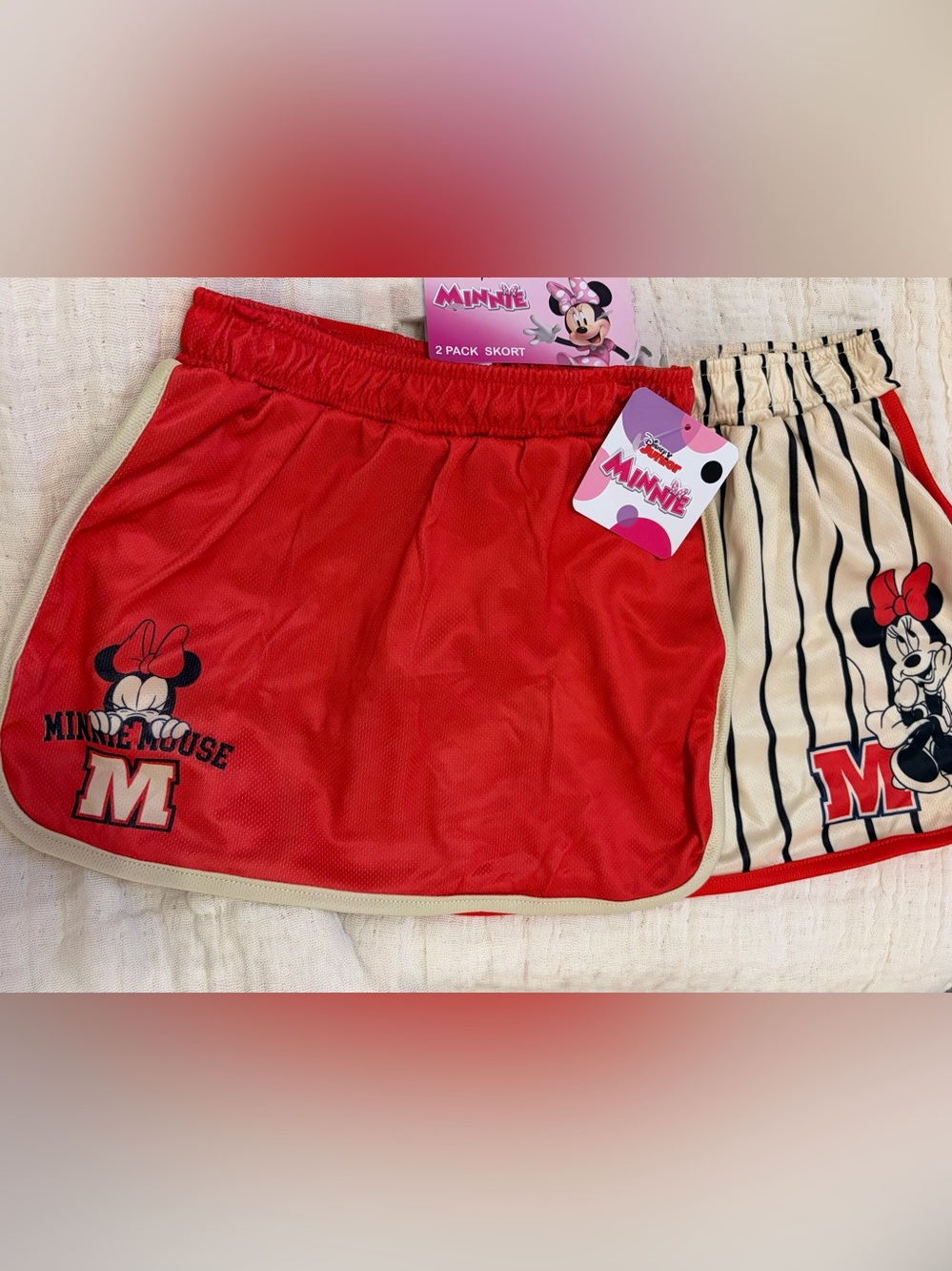 Disney Minnie Girls Skort Set Built-In Shorts Size 4T